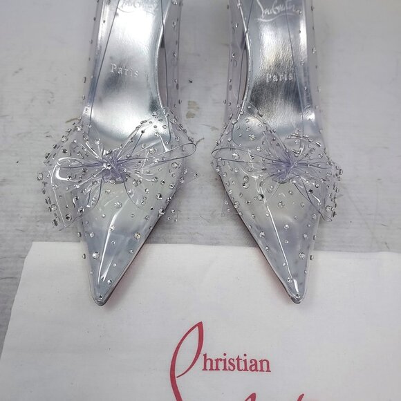 Christian Louboutin Jelly Strass Bow Wedding Crystal PVC Pump - Picture 6 of 9